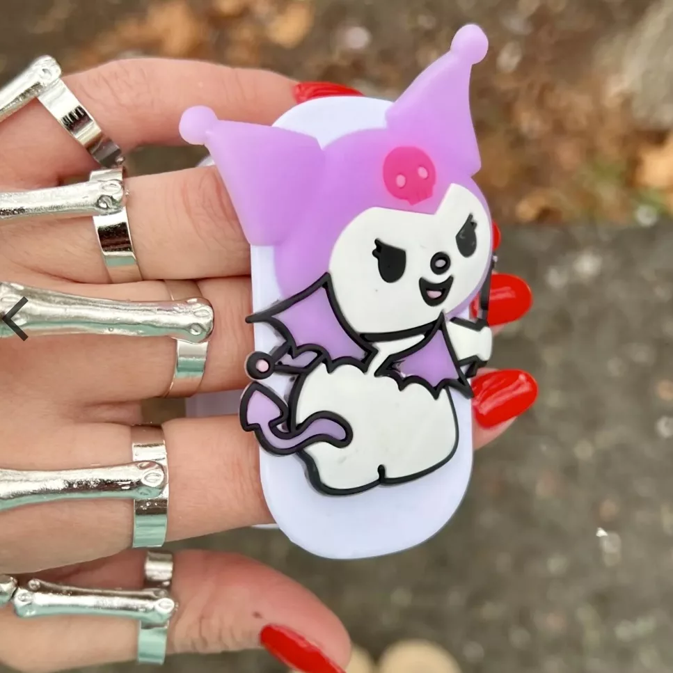 پایه نگهدارنده گوشی موبایل پاپ سوکت مدل سیلیکونی فانتزی طرح کرومی کد ۰۱