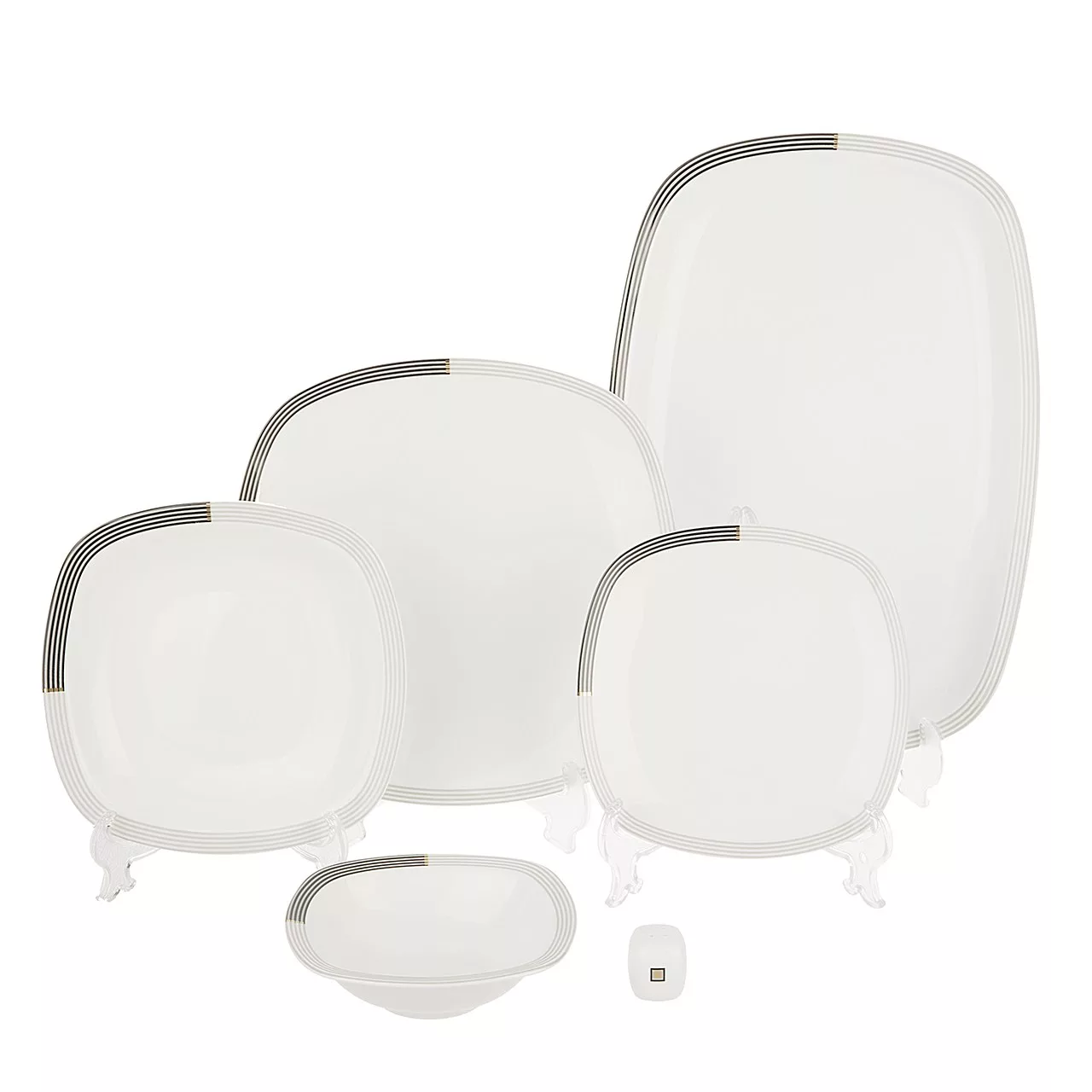 سرویس چینی 27 پارچه غذاخوری چینی زرین ایران سری کواترو مدل Vegas درجه عالی