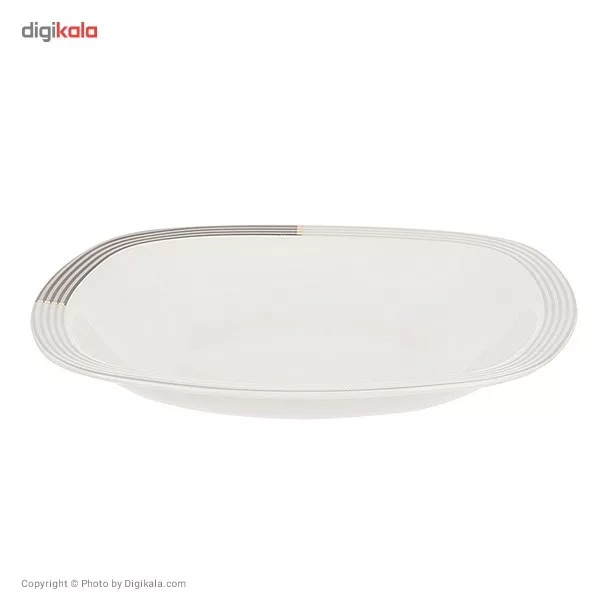 سرویس چینی 27 پارچه غذاخوری چینی زرین ایران سری کواترو مدل Vegas درجه عالی