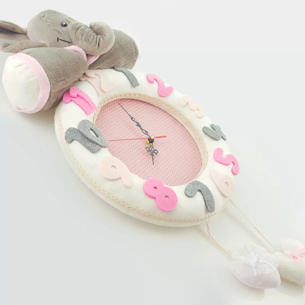 ساعت دیواری نی نی سیس مدل فیل