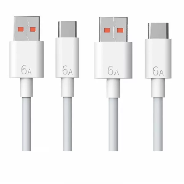 کابل تبدیل USB به USB-C مدل 6A طول 1 متر مجموعه 2عددی