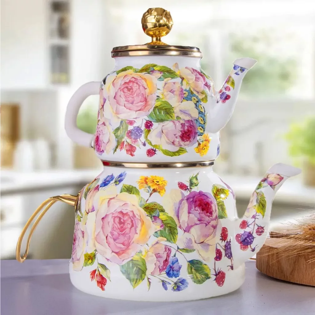 ست کتری و قوری میس بتی مدل ROSE DELUXE