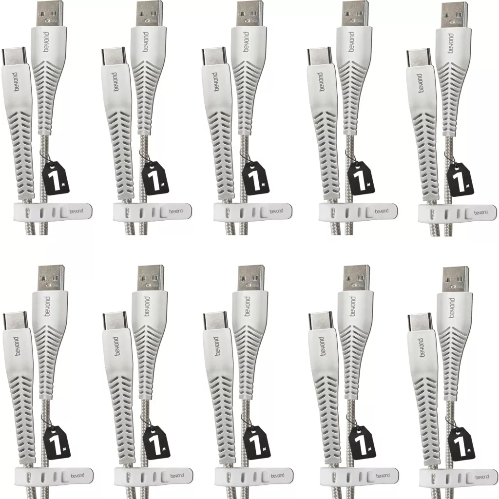 کابل تبدیل USB به USB-C بیاند مدل BUC-301 FAST CHARGE طول 1 متر بسته ده عددی