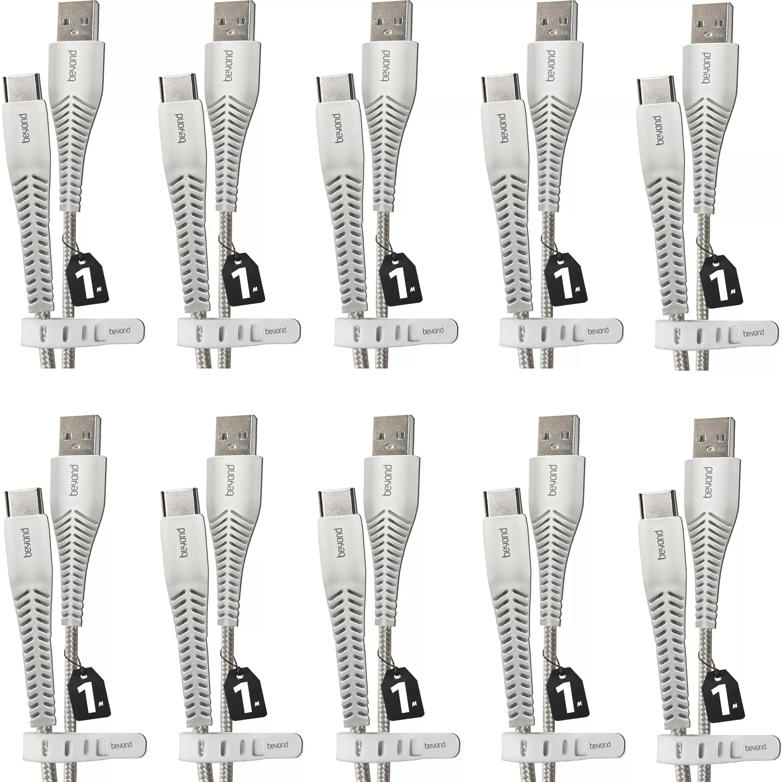 کابل تبدیل USB به USB-C بیاند مدل BUC-301 FAST CHARGE طول 1 متر بسته ده عددی