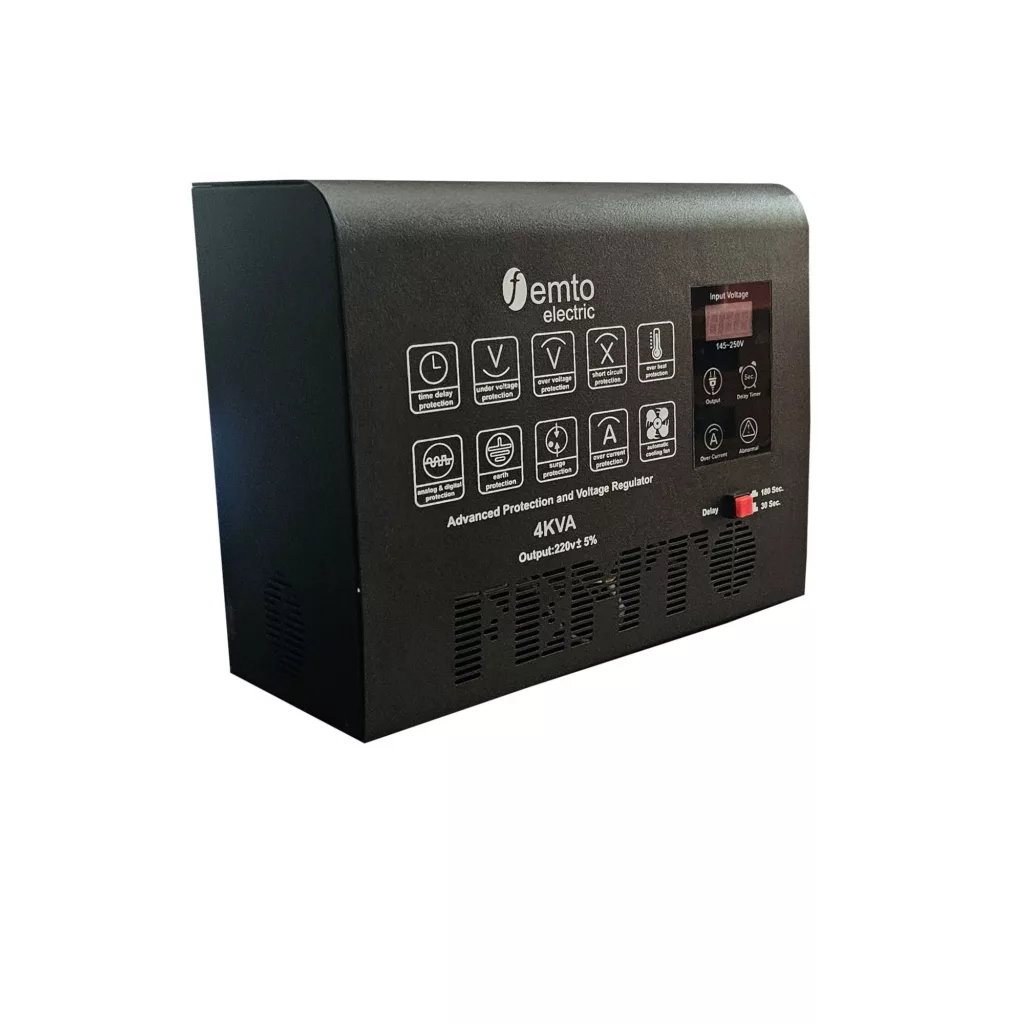 استابلایزر فمتوالکتریک مدل هوشمند کد STAB-4000 ظرفیت 4000 ولت آمپر