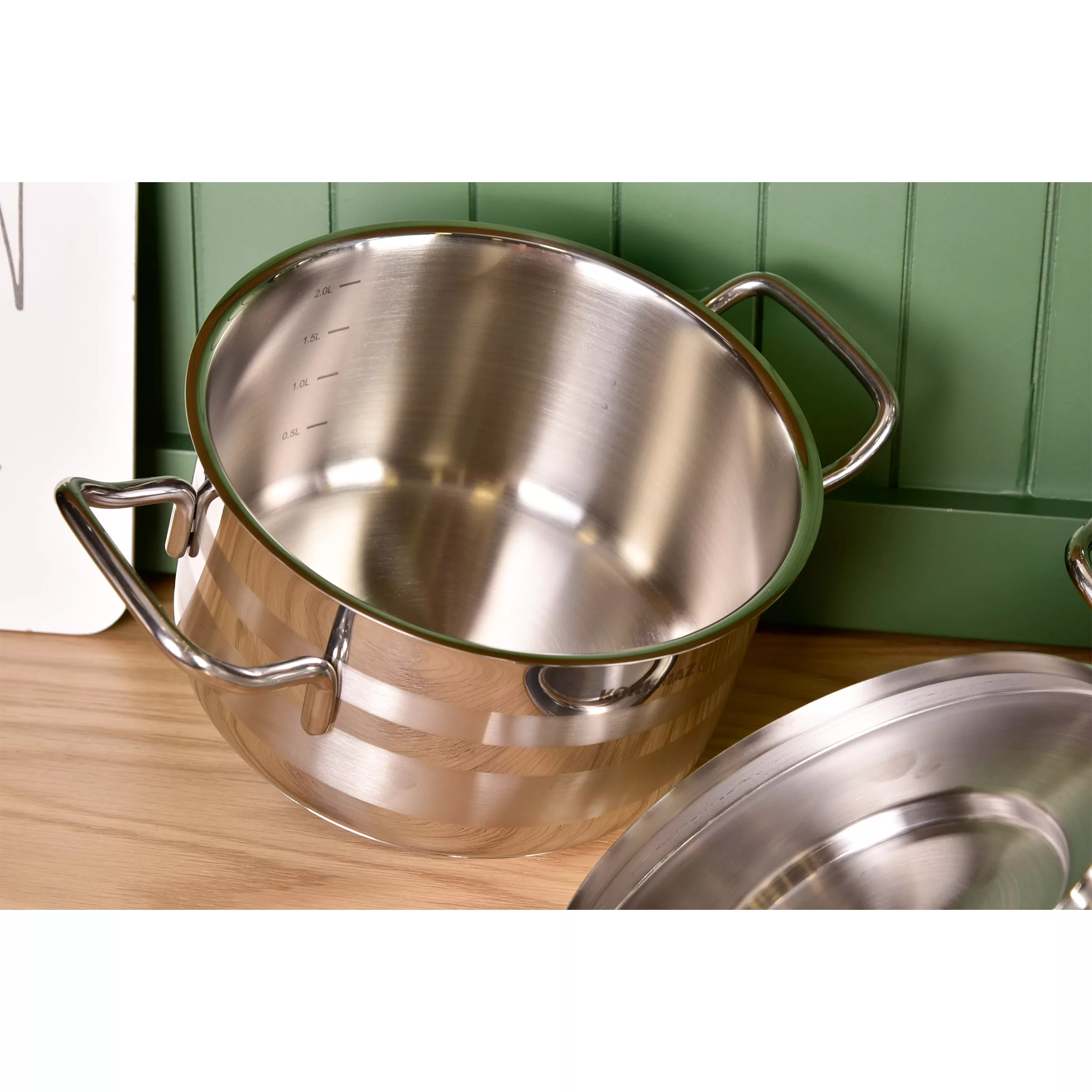 سرویس قابلمه و تابه استیل 14 پارچه کرکماز مدل ASTRON کد 2053