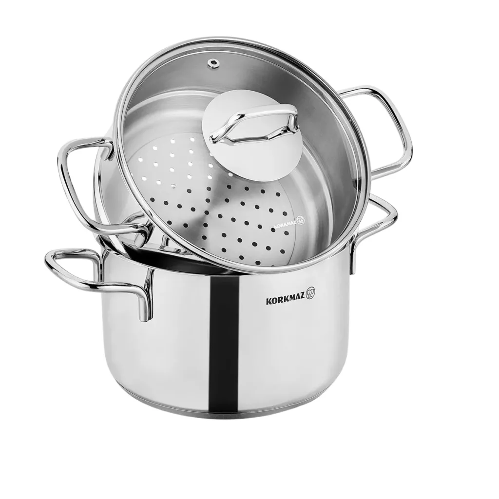 سرویس قابلمه  استیل 3 پارچه کرکماز مدل A1522