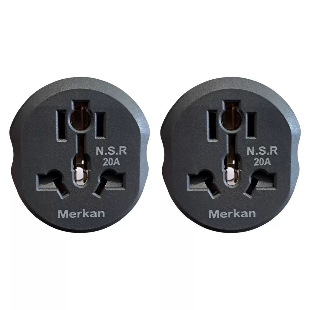 مبدل برق 3 به 2 مرکان مدل MS.20 بسته 2 عددی
