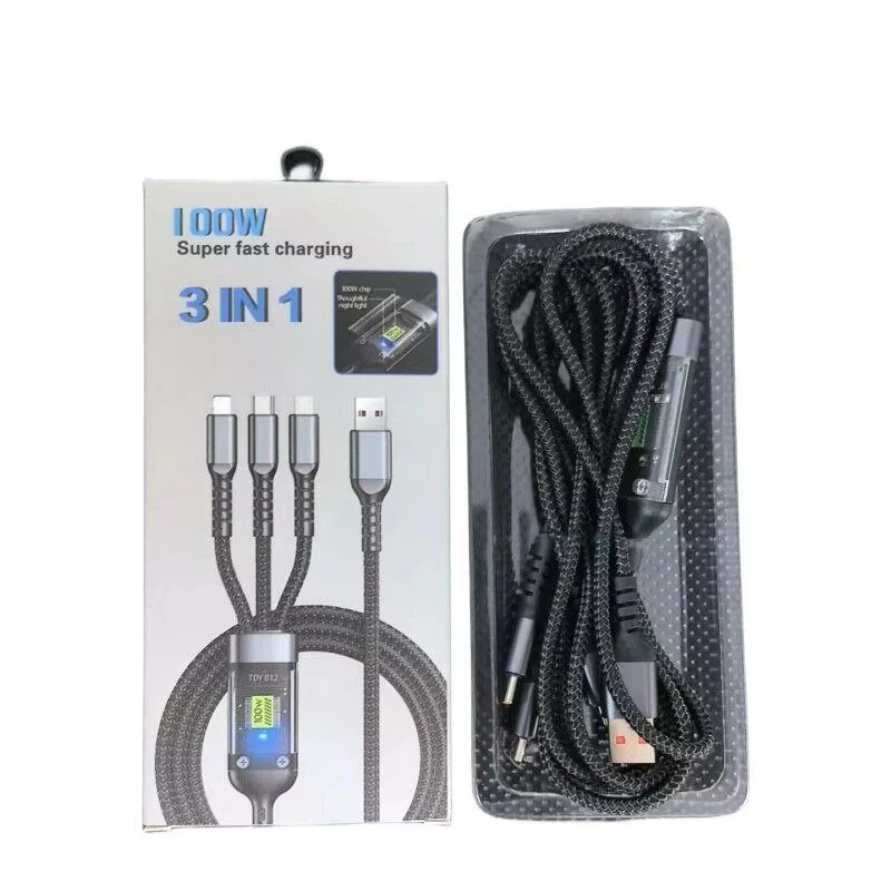 کابل تبدیل USB به microUSB / USB-C / لایتنینگ کد DATA & CHARGE طول 1.2 متر