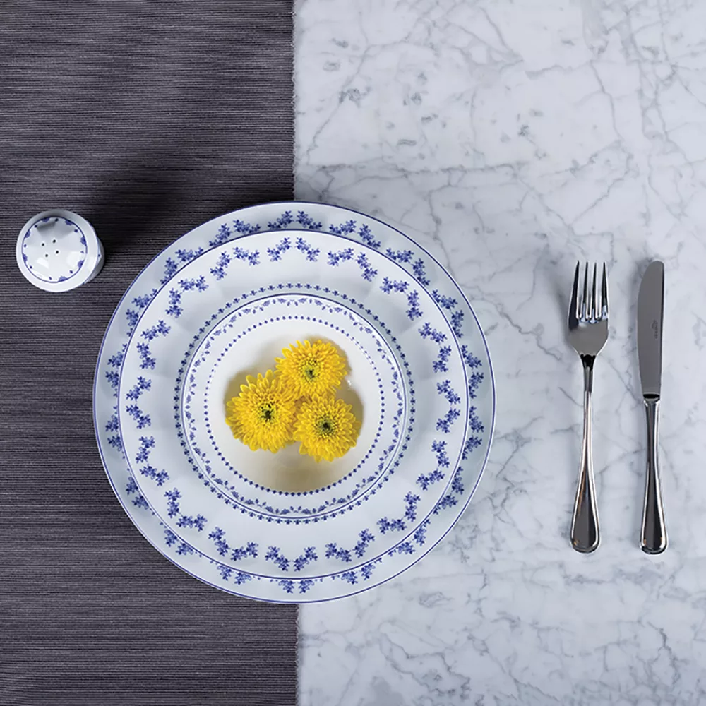 سرویس غذاخوری 103 پارچه 12 نفر چینی زرین ایران مدل فرانسیس سری نئوکلاسیک درجه عالی