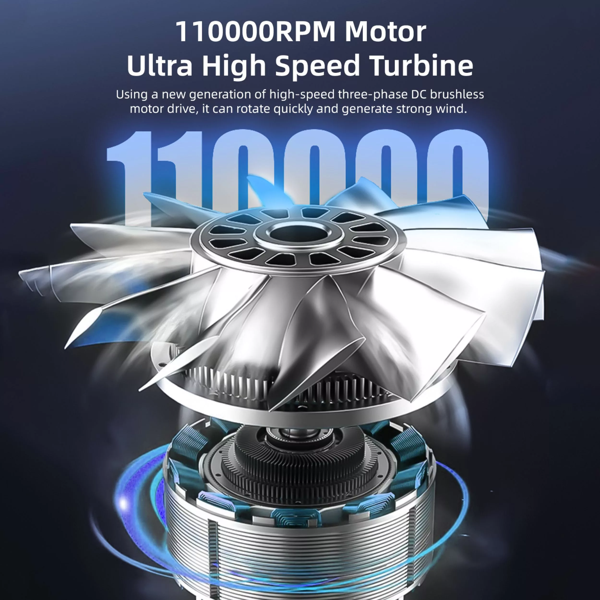 دستگاه دمنده شارژی ویوی لبز مدل جت فن دستی کد VKH02