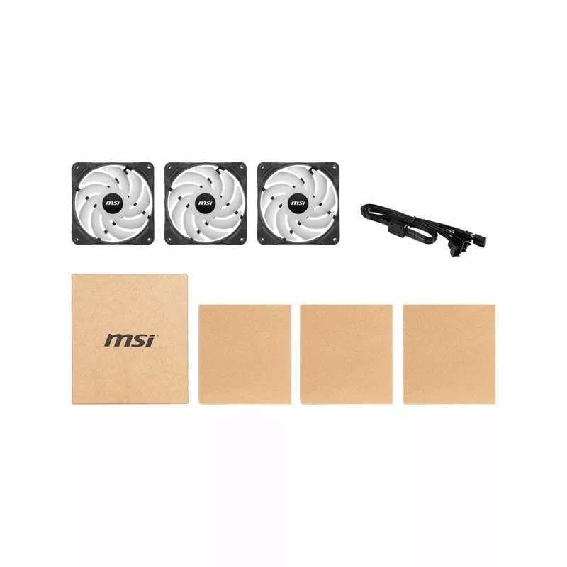 فن کیس ام اس آی مدل MAG MAX F12A-3 BK بسته سه عددی