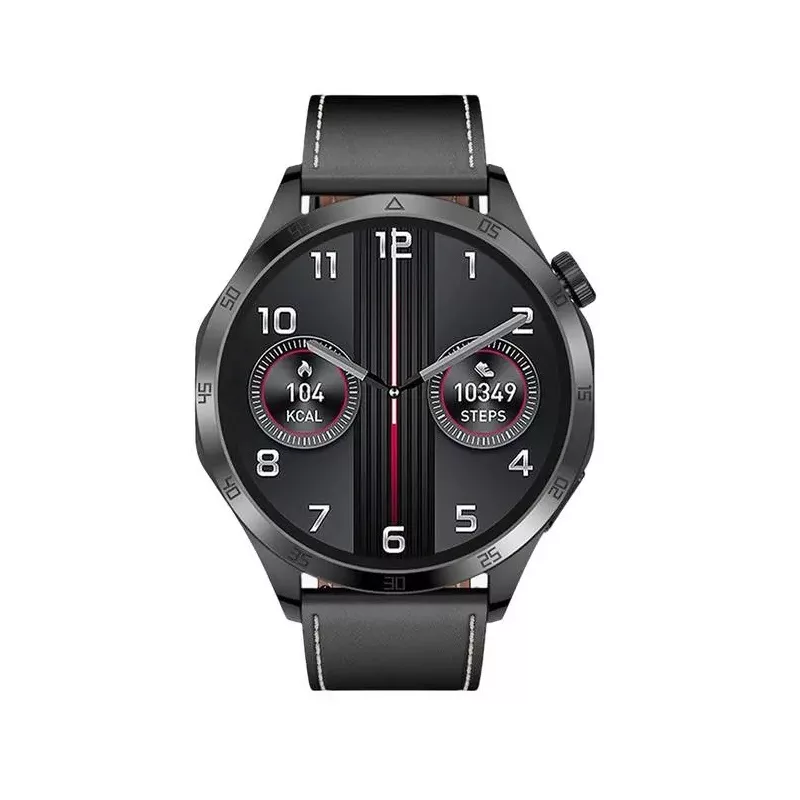 ساعت هوشمند گرین لاین مدل APY LIMITED OPTIMIA 1005 SAFE  دارای قابلیت های صفحه نمایش رنگی، صفحه نمایش لمسی، کنترل موسیقی (Music Player)، قابلیت مکالمه از طریق بلوتوث بند چرم مصنوعی