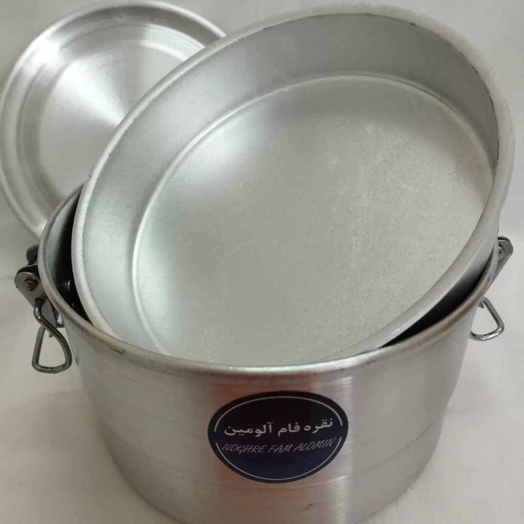 ظرف سفری نقره فام آلومین مدل 2 طبقه کد 001