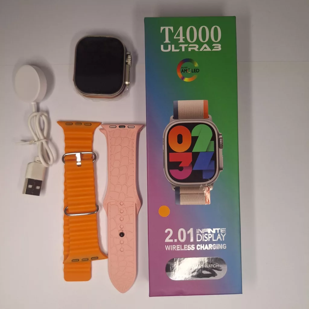 ساعت هوشمند 49 میلیمتری مدل T4000 ultra3 با بند سیلیکونی