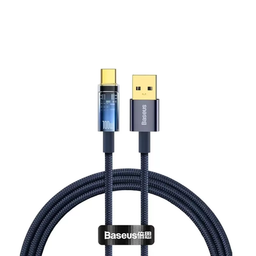 کابل تبدیل USB به USB-C بیسوس مدل 100W طول 1 متر