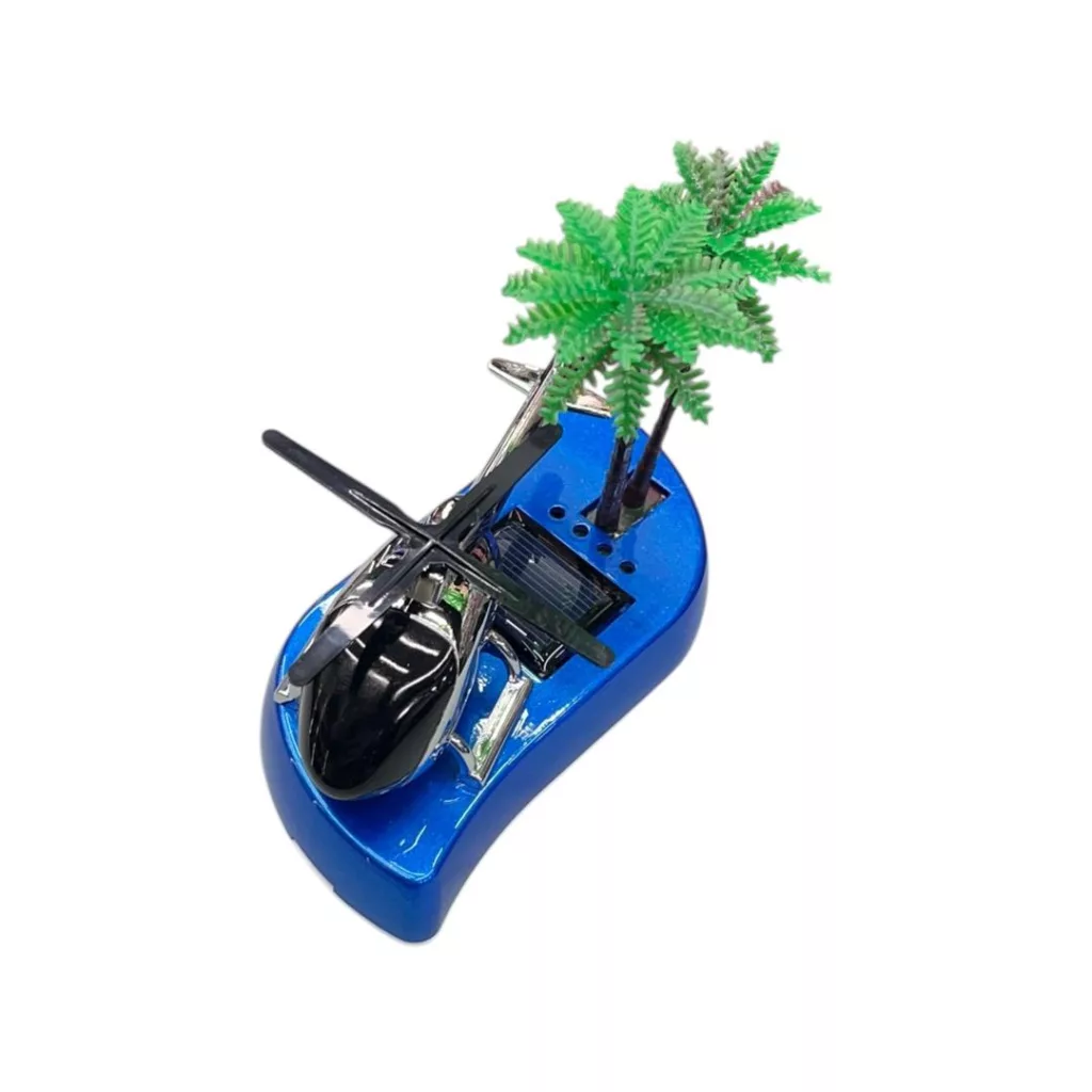 خوشبوکننده رو داشبوردی خودرو مدل سولار چرخشی طرح هلیکوپتر جزیره ای کد BLE