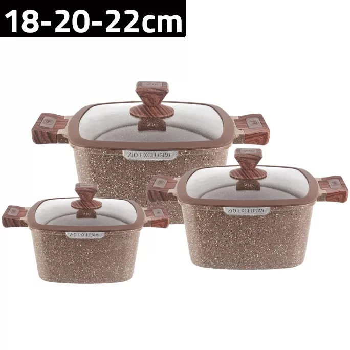 سرویس قابلمه 6 پارچه زیو مدل Z-8350-22