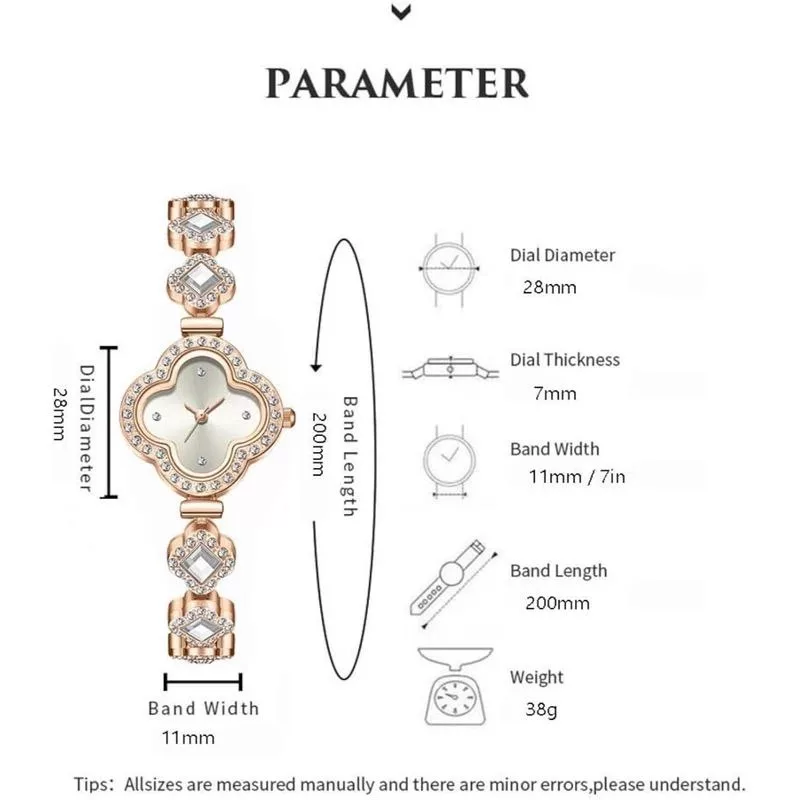 ساعت مچی عقربه ای زنانه مدل شبدر 02