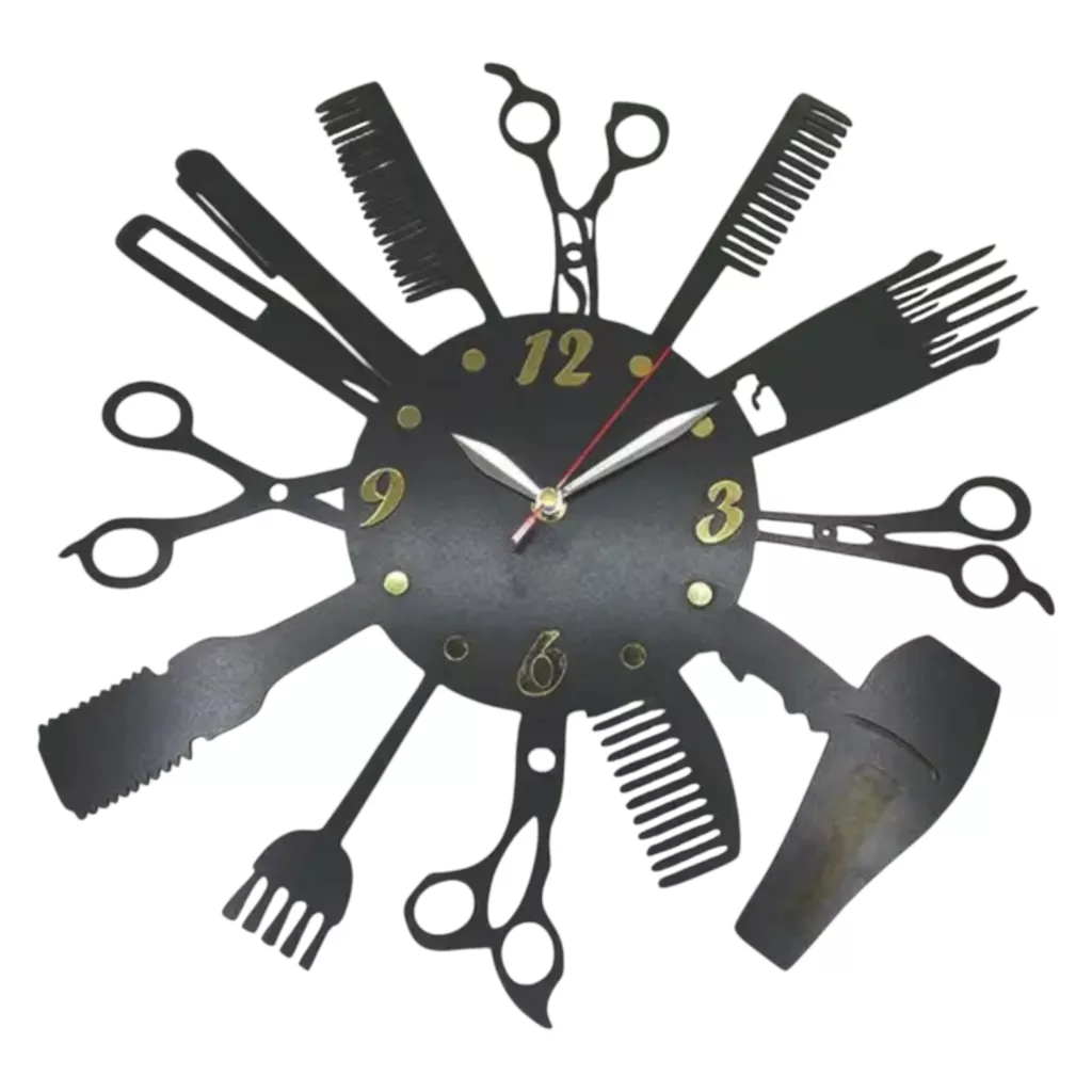 ساعت دیواری مدل آرایشگاهی