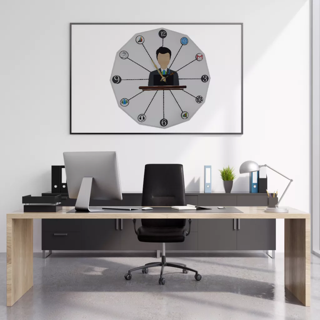 ساعت دیواری مدل المان های اداری