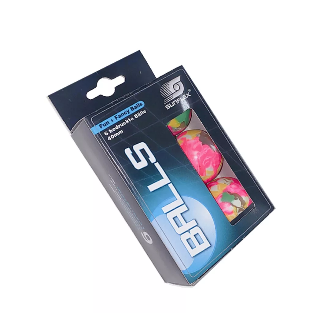 توپ پینگ پنگ سان فلکس مدل fancy بسته 6 عددی