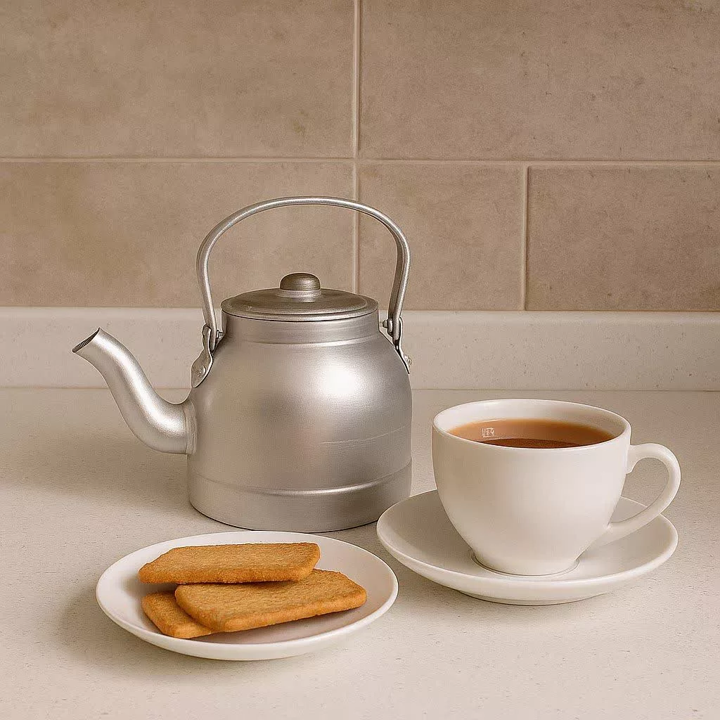 کتری سفری مدل نقره فام آلومین کد LTR 1