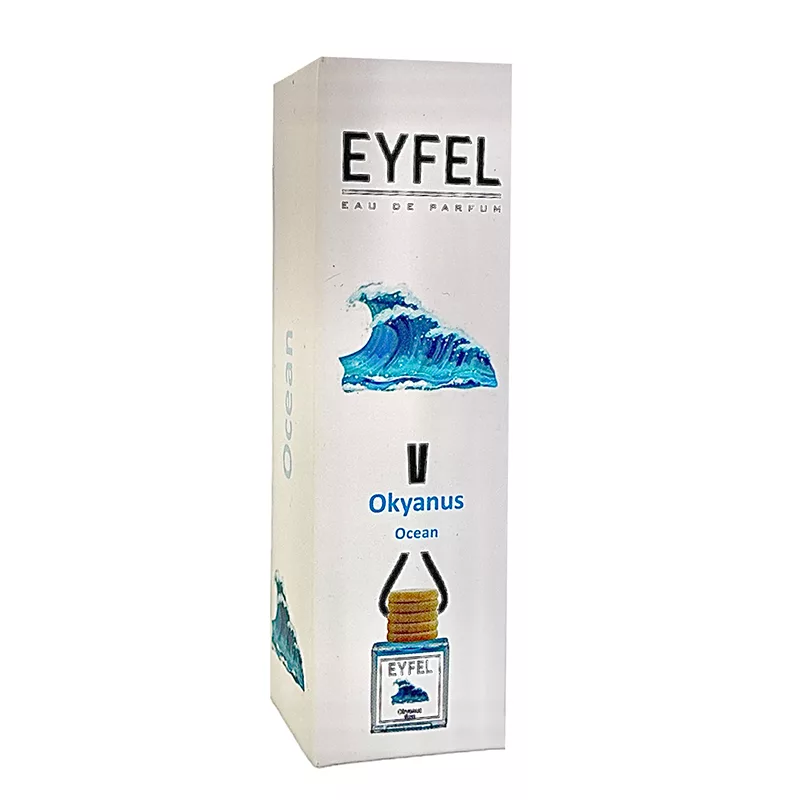 خوشبوکننده خودرو مدل اقیانوس و پودر حجم 10 میلی لیتر مجموعه 2 عددی