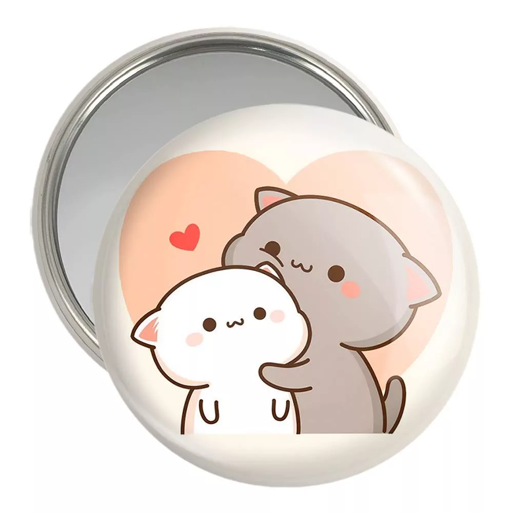 آینه جیبی خندالو مدل گربه های بامزه  کد 22032