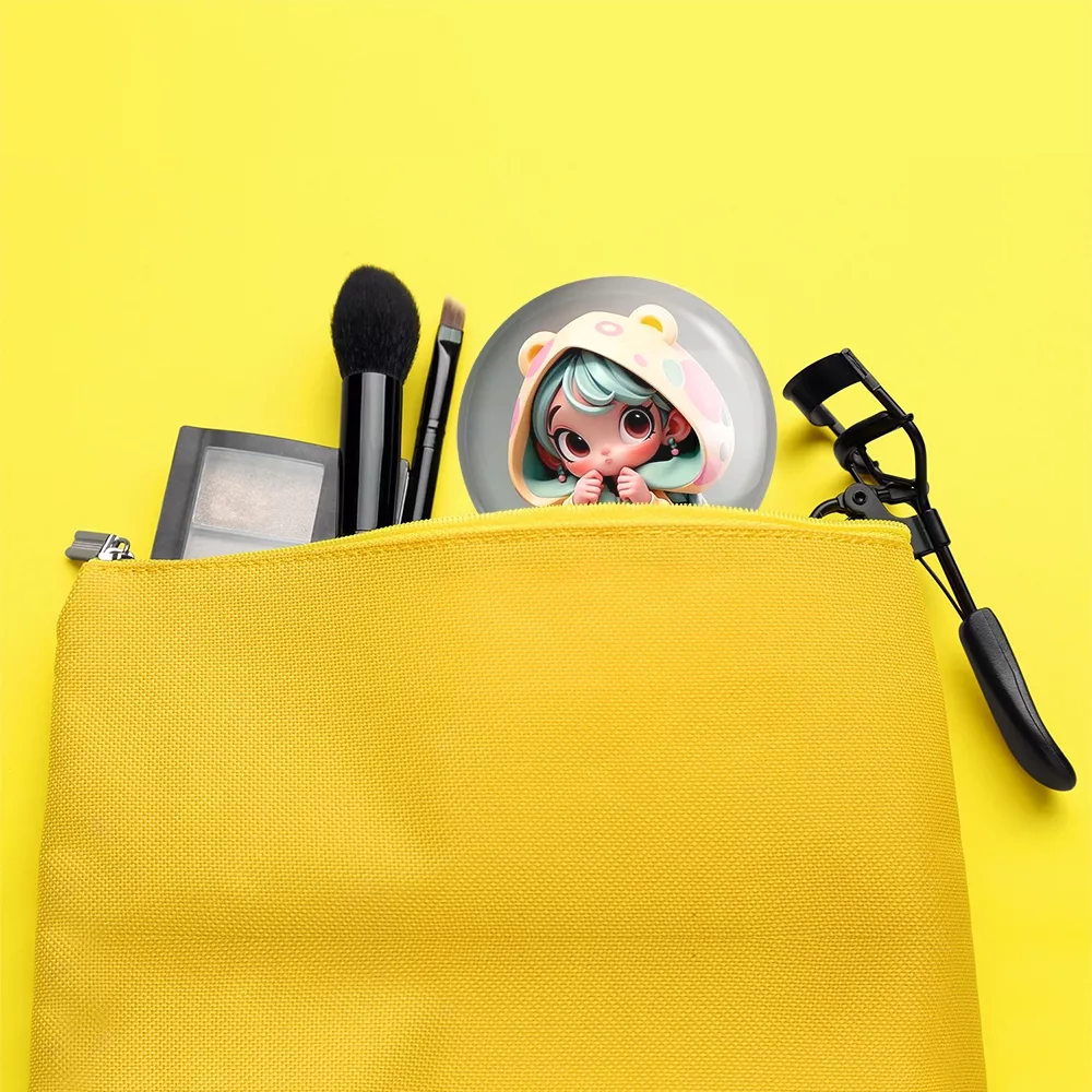 آینه جیبی خندالو مدل دخترانه کد 28818