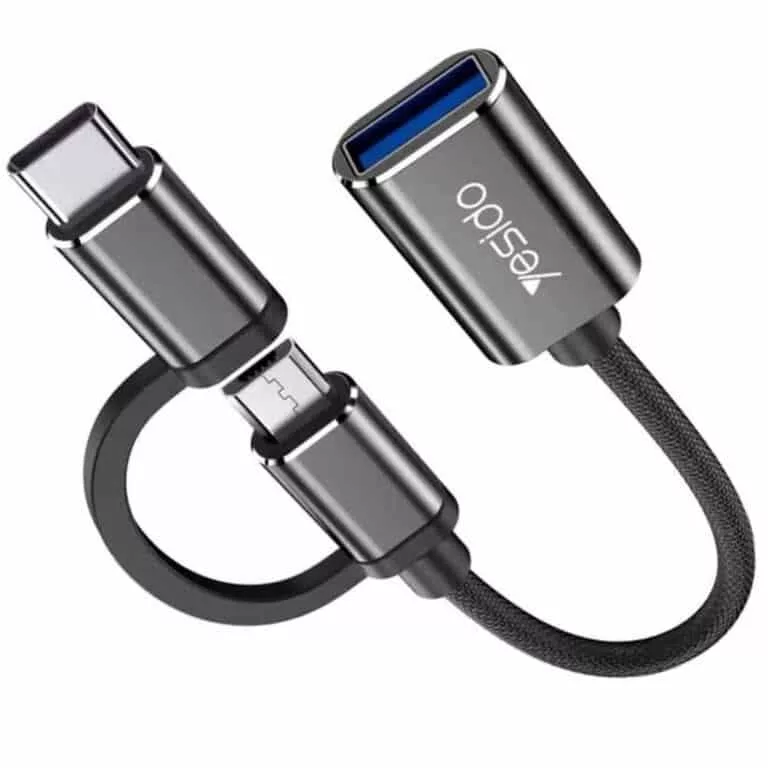 مبدل OTG microUSB/ USB-C به USB 3.0 یسیدو مدل GS02