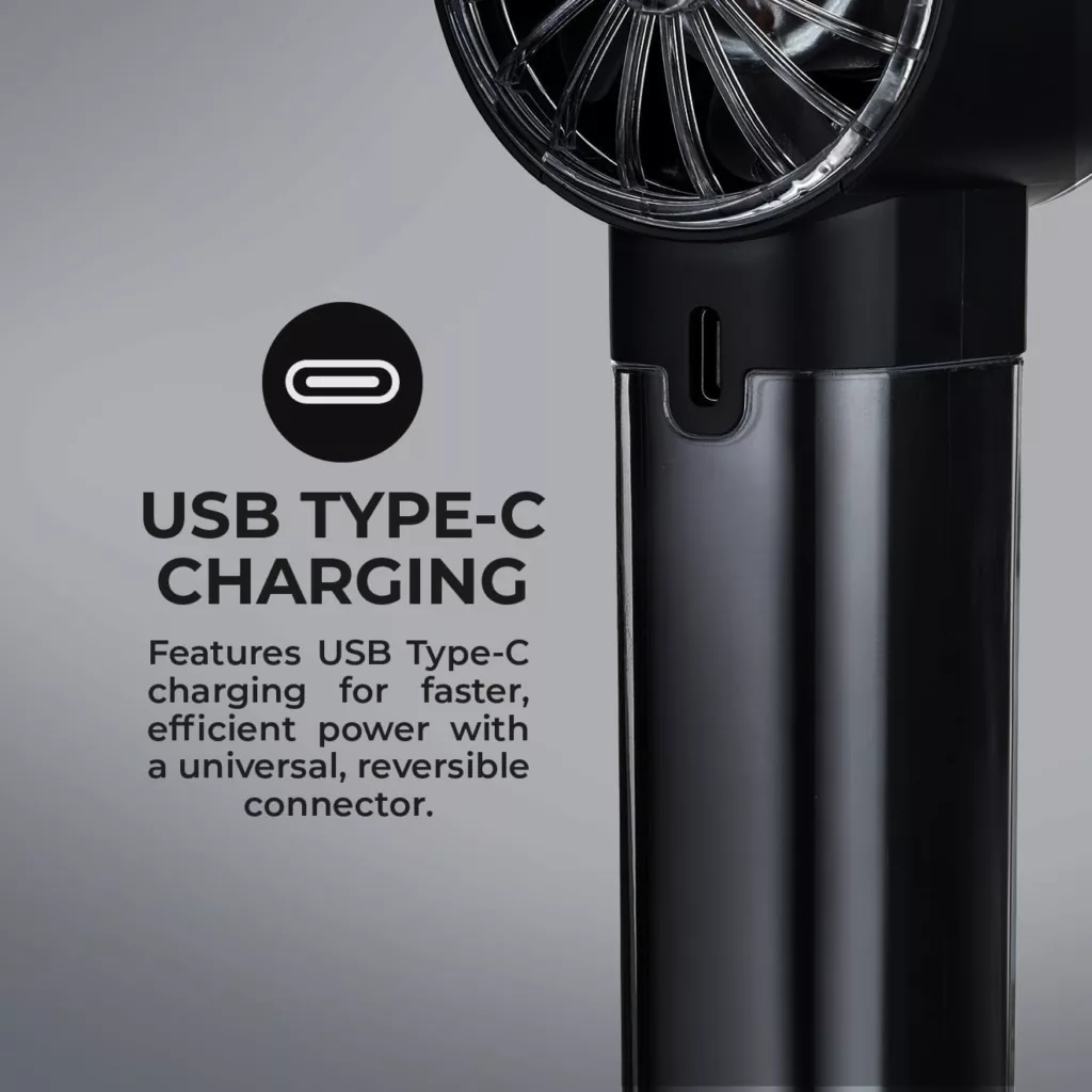 پنکه شارژی جی پاس مدل GF21226 ظرفیت 3000 میلی‌آمپر ساعت