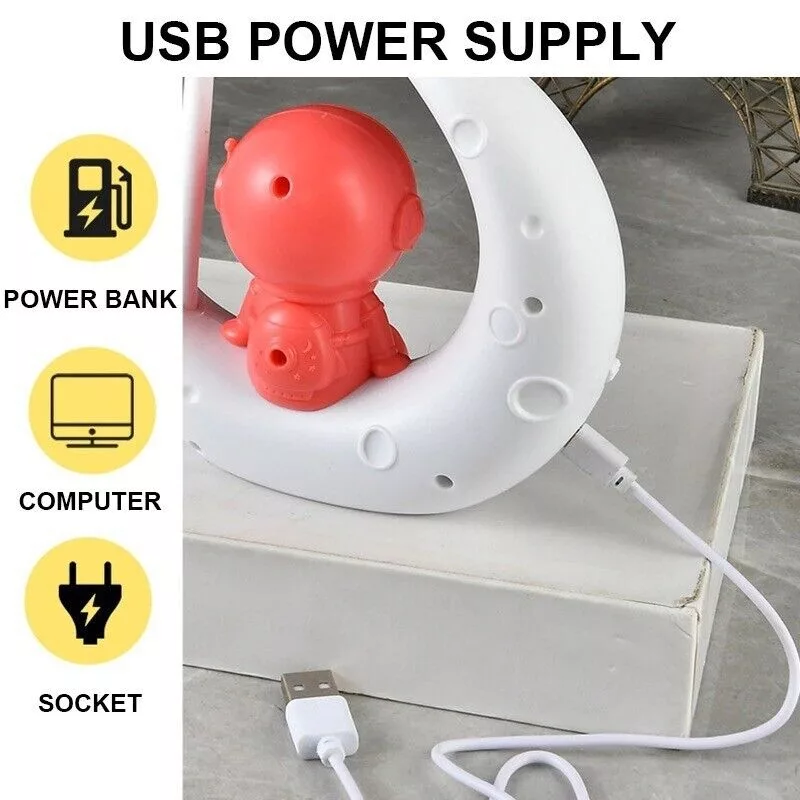 چراغ خواب اتاق کودک مدل فضانورد و ماه