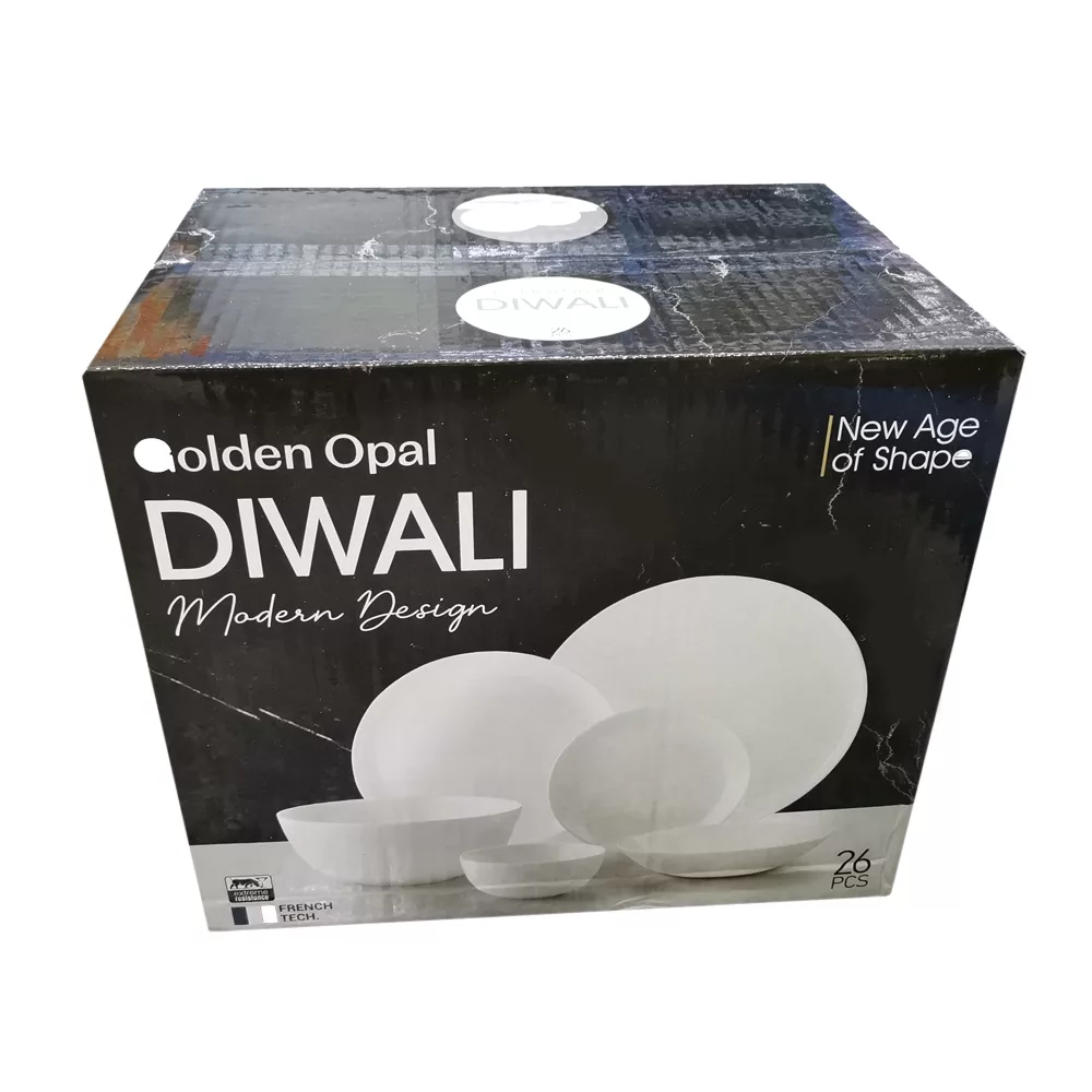 سرویس غذا خوری 26 پارچه گلدن اوپال مدل ترنج