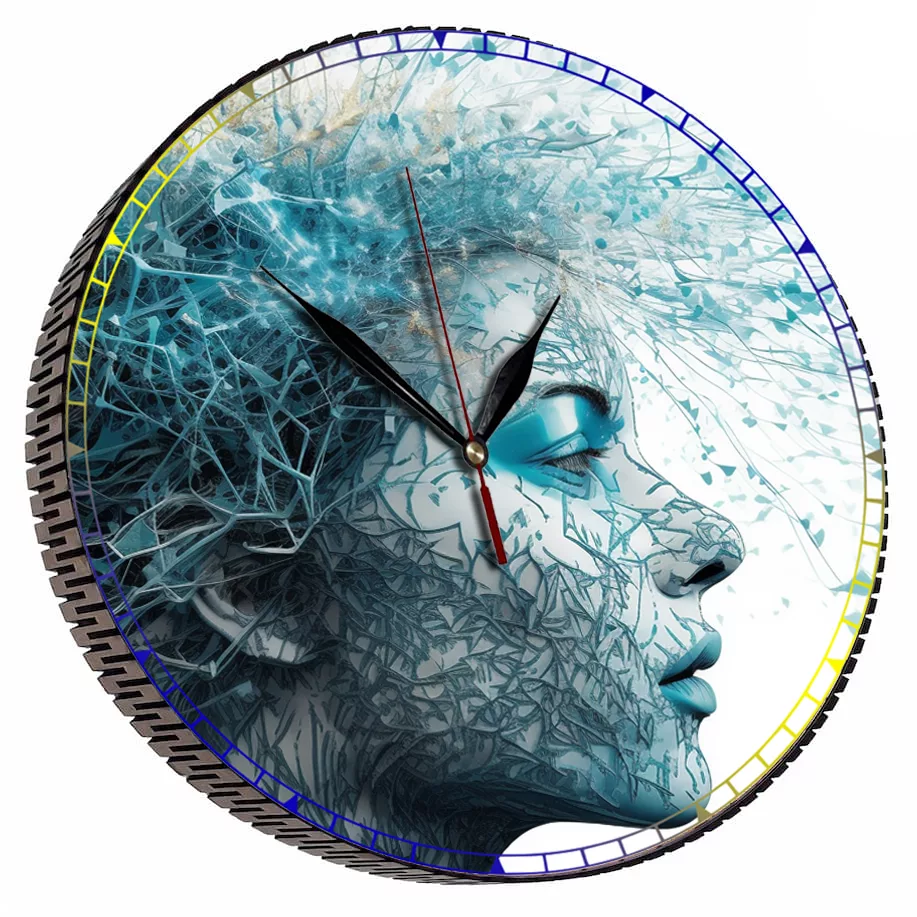 ساعت دیواری مدل نیم رخ