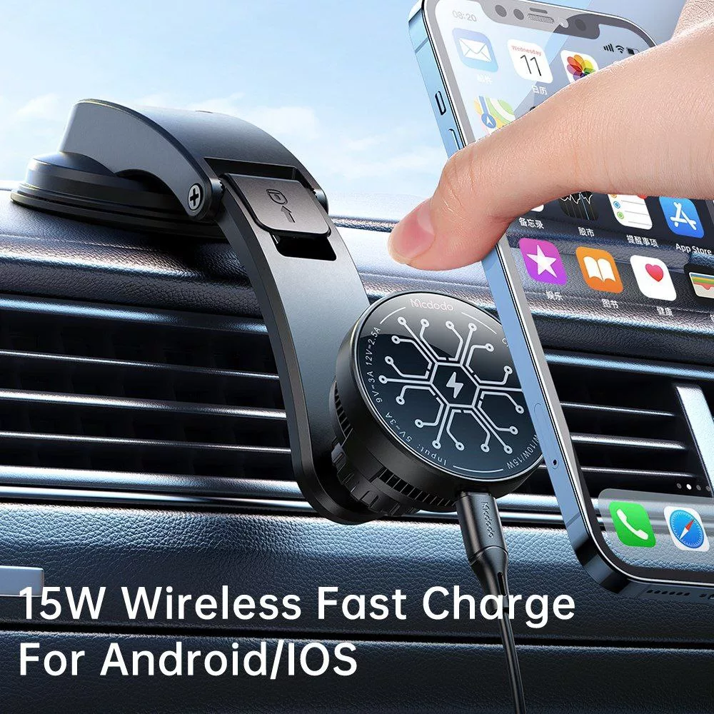 پایه نگهدارنده و شارژر بی سیم گوشی موبایل مک دودو مدل CH-2130