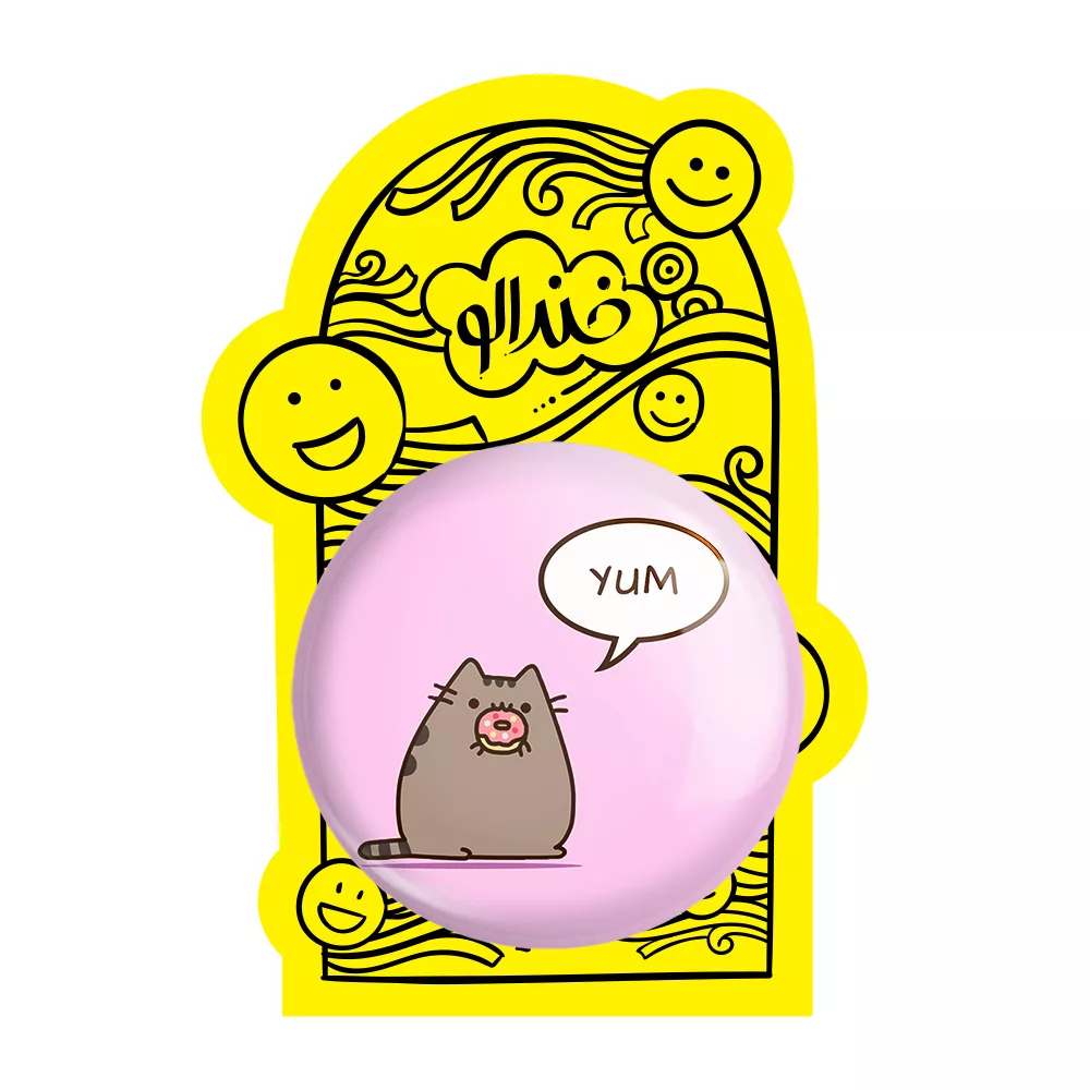 آینه جیبی خندالو مدل پوشین گربه بامزه کد 26599