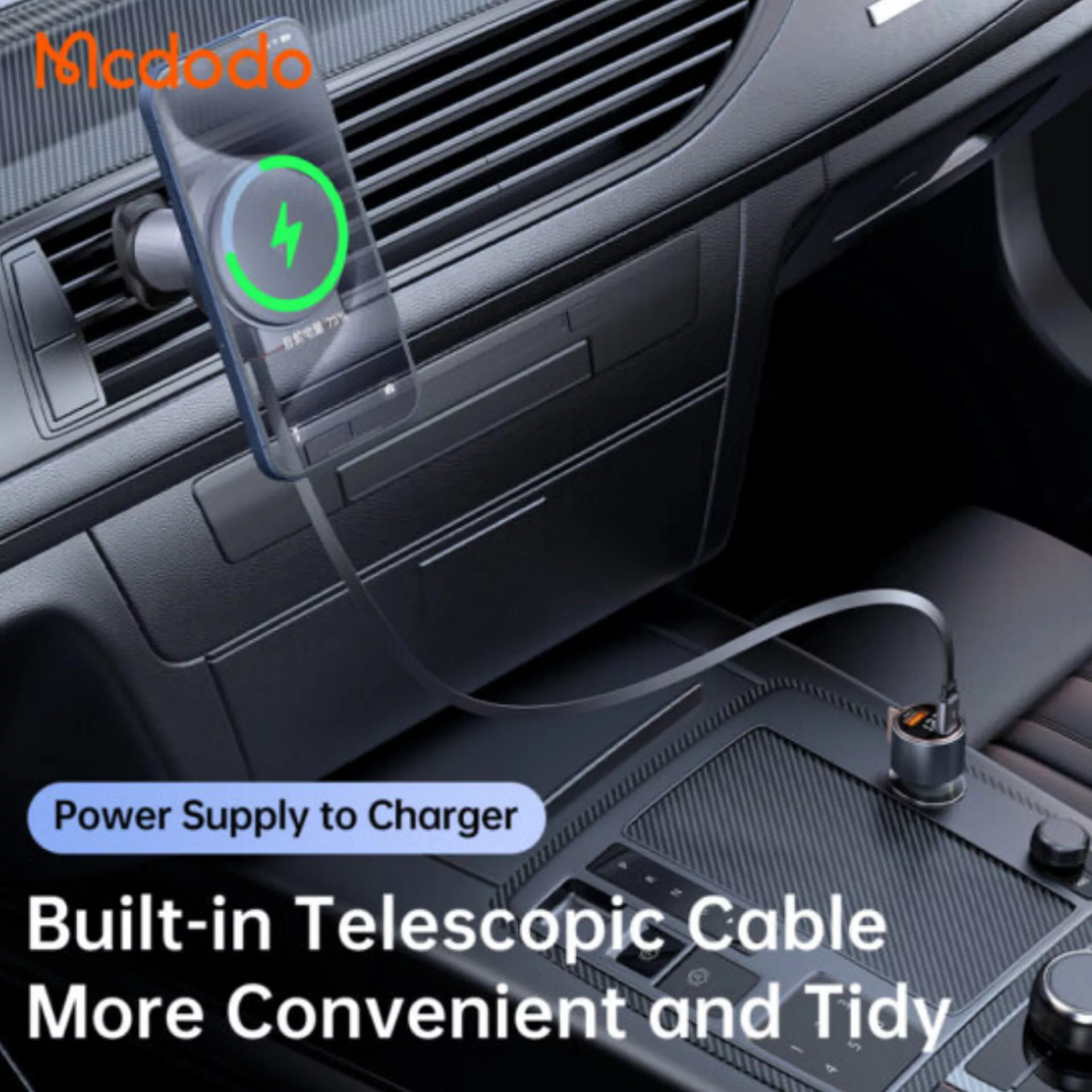 پایه نگهدارنده گوشی موبایل و شارژر 15وات مک دودو مدل ch-0091