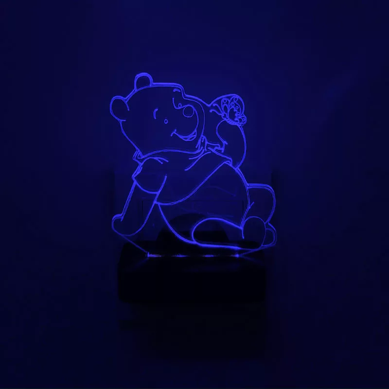 چراغ خواب اتاق کودک طرح پو مدل دیواری