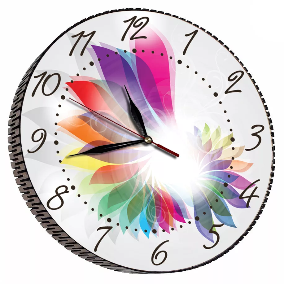 ساعت دیواری مدل دنیای رنگ