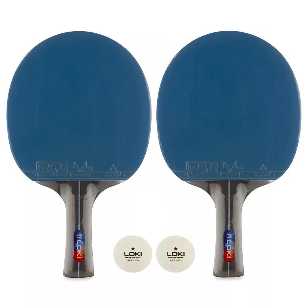 راکت پینگ پنگ لوکی مدل کیف دار K5000 NEW به همراه توپ بسته 2 عددی