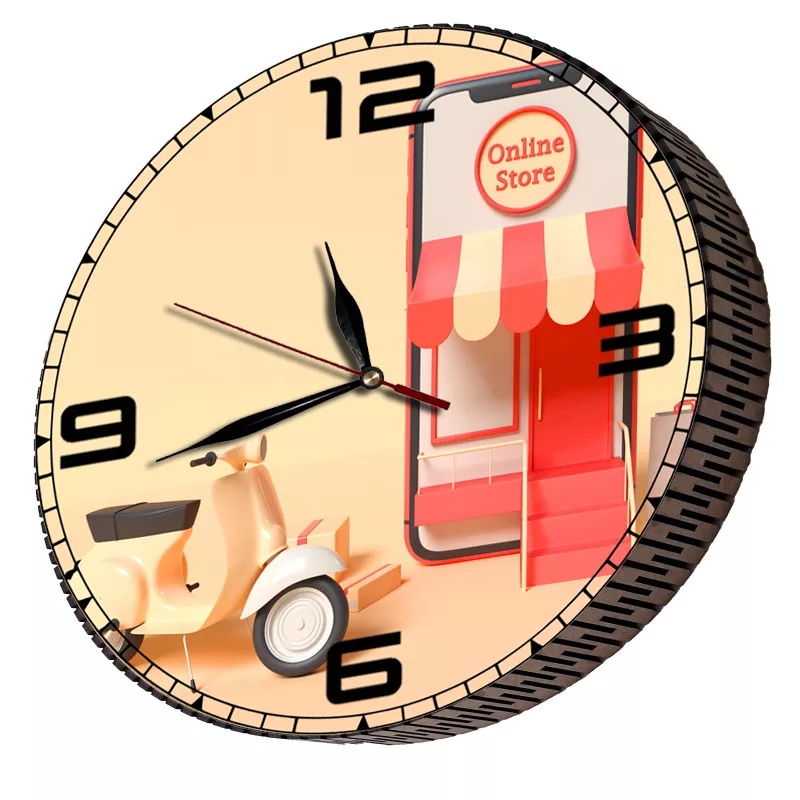 ساعت دیواری مدل فروشگاه آنلاین