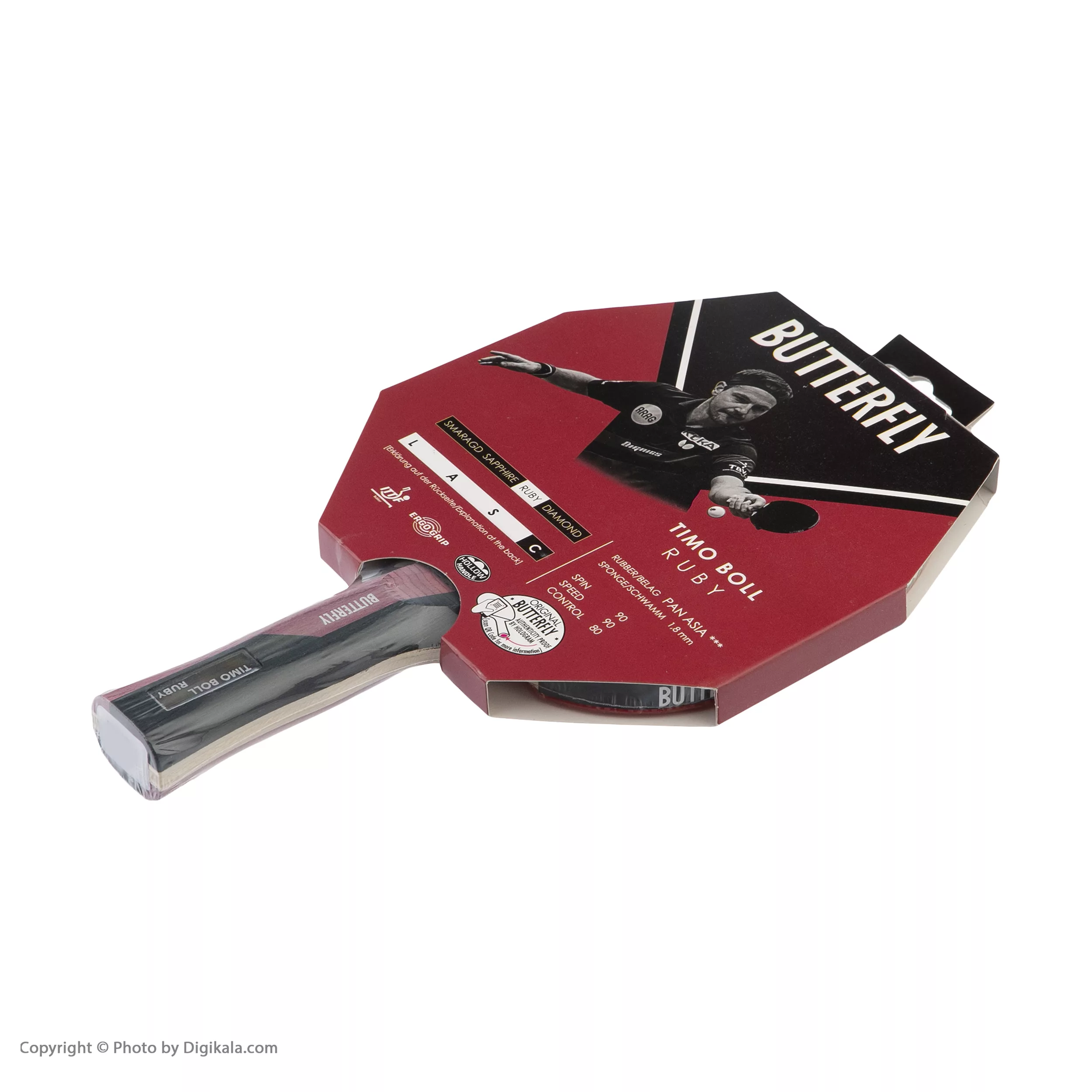 راکت پینگ پنگ باترفلای مدل RUBY  سری Timo Boll