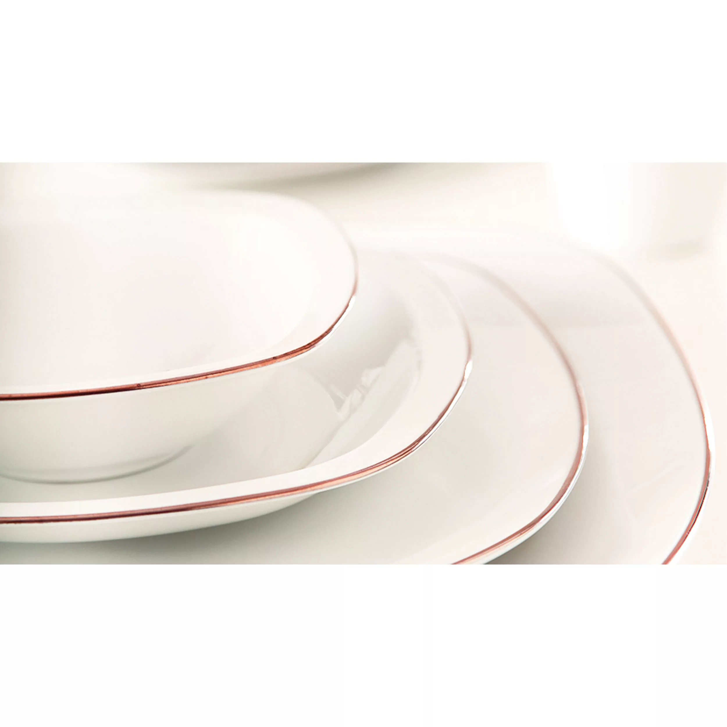 سرویس غذاخوری 27 پارچه چینی زرین ایران مدل کواترو زرین درجه یک