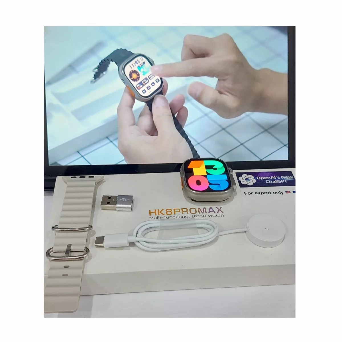 ساعت هوشمند مدل HK8 PRO MAX Multi-functional 49mm