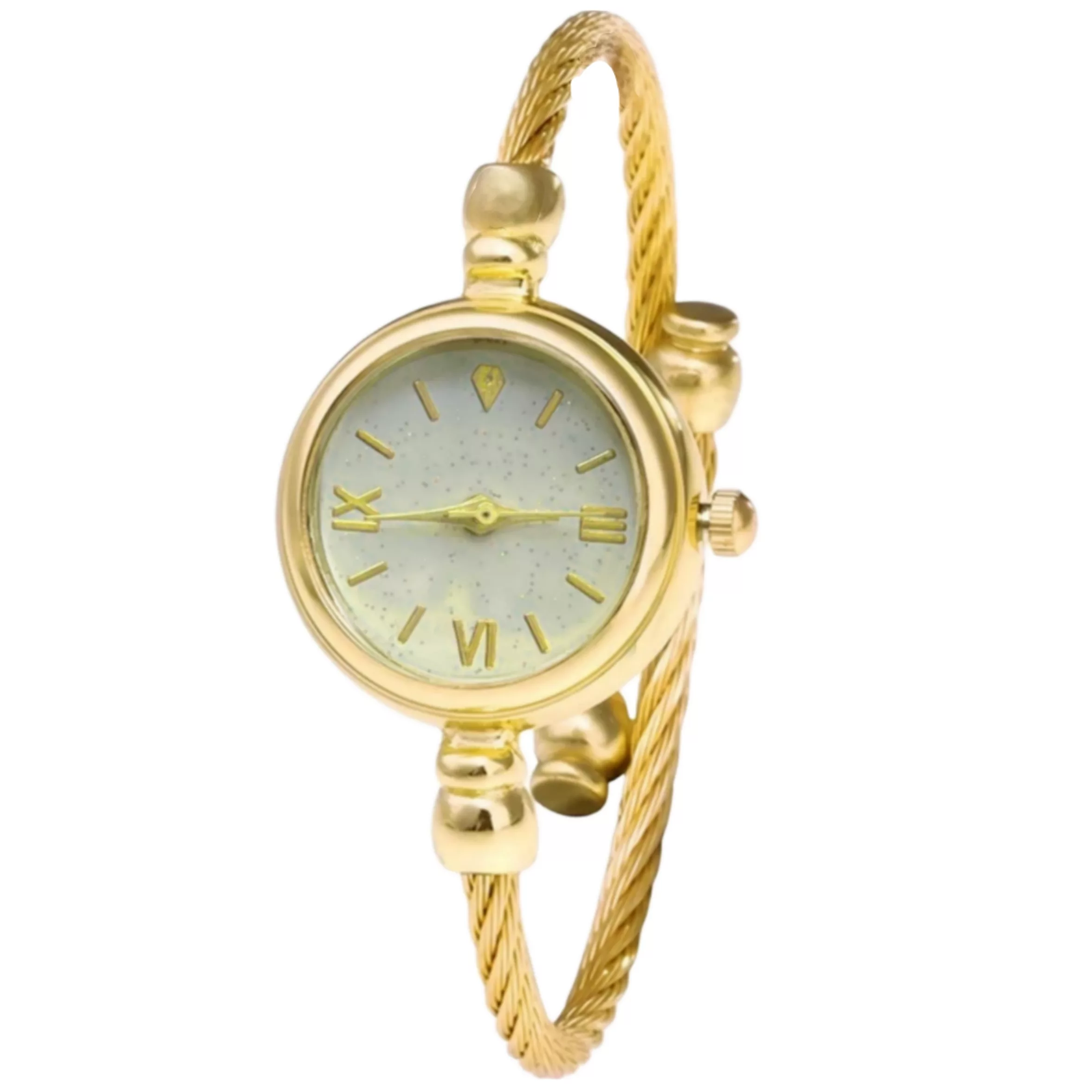 ساعت مچی عقربه ای زنانه مدل بنگل النگویی ظریف کد 1.1