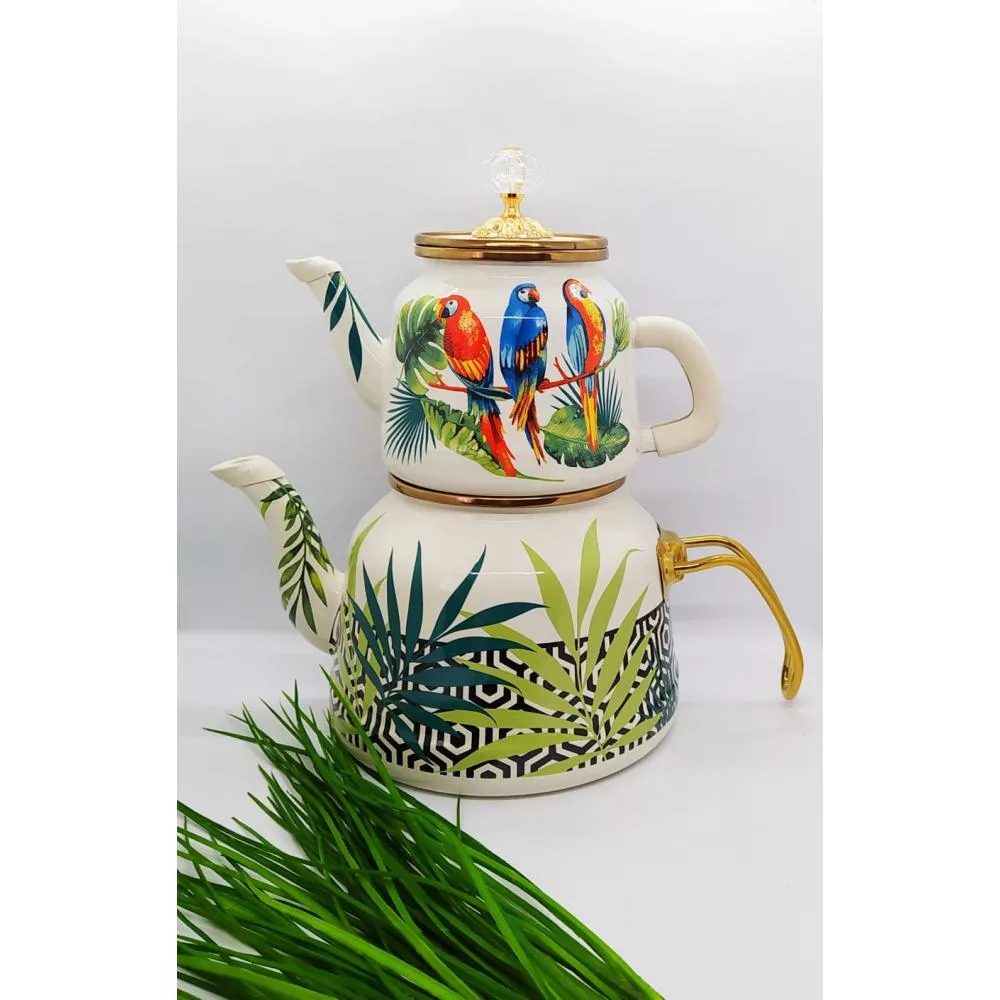 ست کتری و قوری مدل طوطی