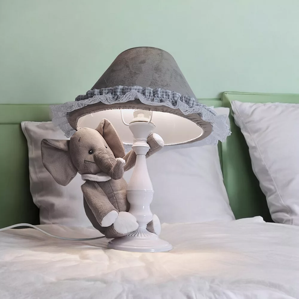 آباژور رومیزی کودک نی نی سیس مدل عروسکی طرح فیل