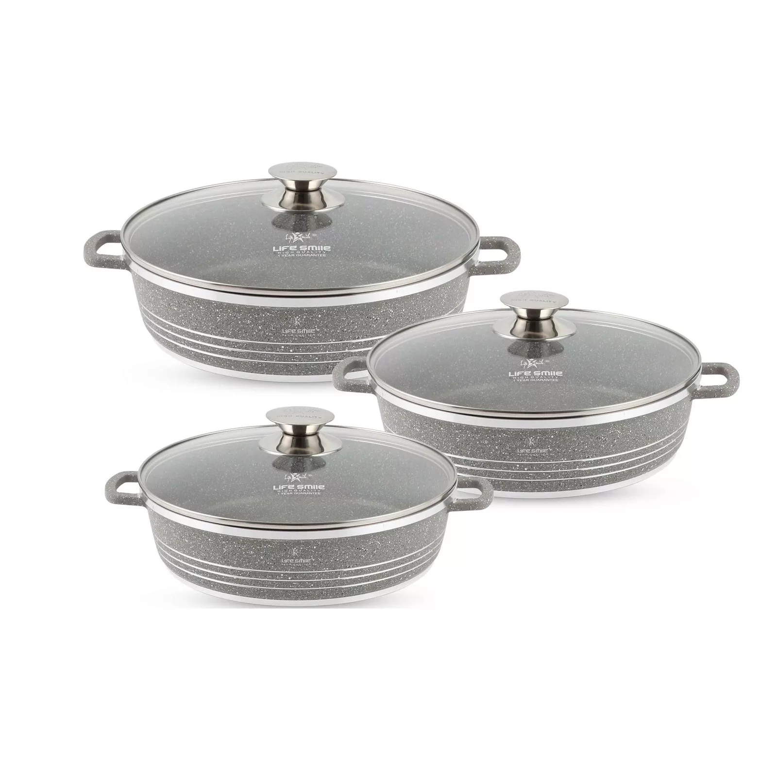 سرویس تابه 6 پارچه لایف اسمایل مدل LIFEP7SHR سرویس تابه 6 پارچه لایف اسمایل مدل LIFEP7SHR