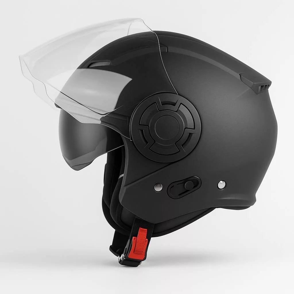 کلاه کاسکت بدون‌چانه استیل برد مدل SBH31